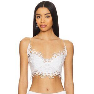 NWT Free People X Revolve Asteria Bralette in White Size XL